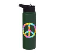 Easter Bunny Peace Sign Children's Easter Sunday Basket Stainless Steel Insulated Water Bottle
