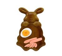 Easter Bunny Plateum, Bunny Serving Dish | Bunny Shaped Snack Plates,Wooden Easter Serving Charcuterie Boards Spring Decorative Cheese Plates