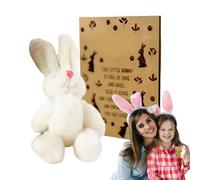Easter Bunny Plush, Small Cartoon Rabbit, Cute Party Favors, Candy Card Holder, Funny Easter Postcards, Adorable Bunny Gift for Family Friends Teenagers Girls Birthday Valentine Celebration
