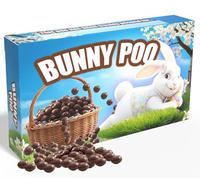 Easter Bunny Poo Novelty Gag Gift - Premium Chocolate Covered Raisins in Hilarious Gift Box - Funny Easter Basket Filler or Birthday Prank Treat Write on to make it Personalised