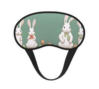 Easter Bunny Premium Eye Mask â€“ Soft Satin Sleep Mask with Full-Print Front Design, 100% Polyester Shade Eye Cover for Travel, Meditation, Yoga & Night Rest
