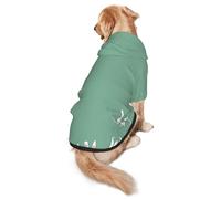 Easter Bunny Print Dog Hoodie Pet Sweatshirt, Warm, Soft And Breathable Hooded Clothes For Medium To Large Dogs, Easy-To-Wear Design, For Winter And Fall
