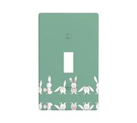 Easter Bunny Print Wall Plate, Acrylic Back Panel Or Plate, Protect Wall from Finger Prints