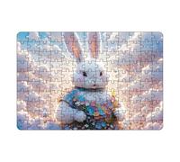 Easter Bunny Puzzle Toy Set Educational Learning Game For Children And Family Interactive Activity Night (21x30cm)