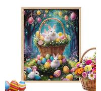 Easter Bunny Puzzles | 27.5x19.7 Inch Aesthetic Jigsaw | Easter Puzzles for Adults,for Beginner Home Decor Farmhouse Wall Art