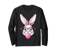 Easter Bunny Rabbit Funny Women Girl Happy Easter Day Long Sleeve T-Shirt