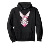 Easter Bunny Rabbit Funny Women Girl Happy Easter Day Pullover Hoodie