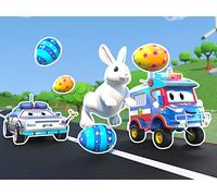 Easter Bunny rescue / easter egg hunt / SpiderTruck saves Easter / The Unicorn Truck