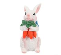 Easter Bunny Resin Desktop Ornaments for Party Use, Figurines Adding Charming and Festive Touch to Various Environments (B)