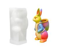 Easter Bunny Resin Mold,3D Silicone Easter Candle Moulds | Home Decor Concrete Molds | for Art Teachers Holiday Enthusiasts Creative Hobbyists Home Crafting Jewelry Making Festive Projects