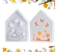 Easter Bunny Resin Molds, Bunny Silicone Mold, Bunny Silicone Mold, Non-Stick Candle Mold, Butterfly Resin Mold, Easy Release Table Ornament for Easter