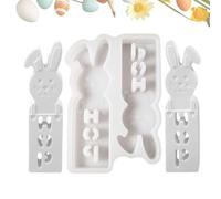 Easter Bunny Resin Moulds, Rabbit Candle Mold, Nonstick Silicone Mould Rabbit Candle Mold, Easy Release Resin Mold, Cute Candy Mold for Desserts and Chocolate