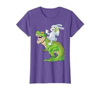 Easter Bunny Riding Dinosaur Easter T Rex Egg Hunt Boy Girls T-Shirt