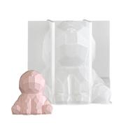 Easter Bunny Shape | 3D Cute Geometric Facets Silicone Thanksgiving Accessories - Rabbit Shaped Baking Mould - For Home Decoration Holiday Party Thanksgiving Offices Room Desk Weekly