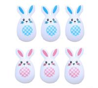 Easter Bunny Shaped Plastic Sturdy for Easter Egg Hunt