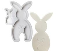 Easter Bunny Silicone Mold, Bunny Shaped Casting Mould, Flexible Resin Form, Self Made Craft Tool, Ideal for Candle Making, Soap Crafting, Table Decor, Holiday Ornaments, Festive Art Projects