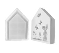 Easter Bunny Silicone Mold - Easter Bunny Resin Molds | Silicone Nonstick Rabbit Shape Candle Moulds, Flower Table Ornament Butterfly Resin Mold