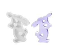 Easter Bunny Silicone Mold - Easy Release Non-Stick Mould - Easter Bunny Silicone Mold - for Concrete Plaster Clay Epoxy Resin Adults Family Couples Children Home School Studio Classroom