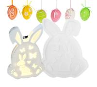 Easter Bunny Silicone Mold - Rabbit, 1 Piece Hare Container for Wax Shaping, Vessel with Hollow Center, Sculpting Category, Casting Frame for Ornaments, Statues and Desktop Figures