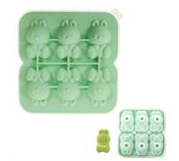 Easter Bunny Silicone Molds - Mini Rabbit Ice Cube Tray for Baking, Reusable 3D Bunny Mold for Chocolate & Candy | 6-Cavity Flexible Silicone Ice Tray for Easter Treats & DIY Crafts (Blue)