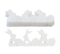 Easter Bunny Silicone Mould, Bunny Casting Mould for Easter | Flexible Mould for Crafts, Figure Making, Chocolate, Candy, Holiday Crafts and Decorations
