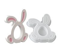 Easter Bunny Silicone Mould for Easter Crafts with Rabbit | Plaster Mould for Easter Parties, DIY Lovers, Family and Friends, Plaster, Concrete, Resin