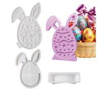 Easter Bunny Silicone Mould, Rabbit Egg Epoxy Resin Casting Embellishments Crafts - Epoxy Resin Moulds for Resin - For Table Decoration and as a Centrepiece at Dinner, Wedding Parties and Room