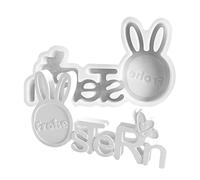 Easter Bunny Silicone Mould, Rabbit Silicone Mould For Resin,Animal Shaped Candle Molds For Candle Making - Festival Lettering Home Decor Moulding Mould A