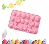 Easter Bunny Silicone Moulds, Easter Chocolate Molds Rabbit Shape Candy Mold Baking Tools Party Supplies for Gummies Cupcake Fudge Jelly Pastry Ice Soap Cake Decoration