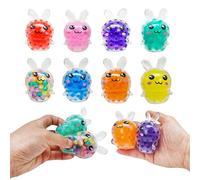 Easter Bunny Squishy Stress Ball - 1PC Random Color, Sensory Fidget Toy for Kids & Adults, Squishy Rabbit Stress Relief Ball with Water Beads, Anti-Anxiety Fidget Toy for ADHD, Autism (7cm)