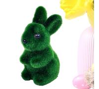 Easter Bunny Statue | Artificial Moss Green Flocked Home Decor,Outdoor Easter Bunny - for Yard Outside Courtyard Porch Door Front Table Corner Indoor Party Spring Offices Room Desk