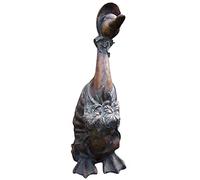 Easter Bunny Statue Garden Ornaments Outdoor, Rabbit Figurines Easter Decorations, Resin Funny Figurine Weatherproof Animal Statues Garden Ornament, for Outdoor Lawn Yard Gifts (C)