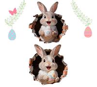 Easter Bunny Stickers, Self-Adhesive Egg Decals, Cute Reusable Stickers with Fun Design, Kids Family Tool with Sturdy Material, Indoor Outdoor Accessory for Fridge Planner Home Friends Enthusiast