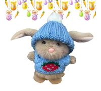 Easter Bunny Stuffed Animal - Cute Plush Toy, Inspirational Card Rabbit Stuffed Animals | Small Easter Decorations For Making It The Excellent Cuddly Companion, Ensuring And Feel
