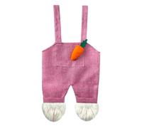 Easter Bunny Tote Bag | Rabbit Overalls Shape Storage Tote | Easter Party Candy Bag - for Egg Hunting Candy Toys Party Decoration Supplies Treat