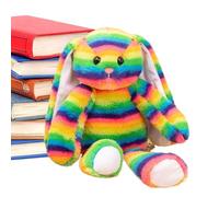 Easter Bunny Toy - 13.78 Inch Rainbow Soft Cute Striped Home Decor,Plush Bunny Decoration | for Girlfriend Women Kids Boys Girls Youth Teens Son Daughter Family Friends