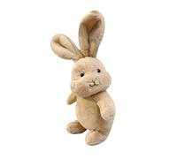 Easter Bunny Toy with Rotating Head and Erect Ears for Home Decoration and Spring Celebrations (Khaki, onesize)