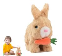 Easter Bunny Toys, Cartoon Moving Plush Doll, Compact Size for Holiday Play, Funny Detail Feature, Educational Utility Category, Animal Plush for Boys Girls Easter Christmas Birthday Use