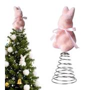 Easter Bunny Tree Topper | Spring Moss Seasonal Rabbit Decoration,Bunny Topper Ornament - for Home Centerpiece Farmhouse Porch Mantel Cabinet Party Gathering Celebration Basket