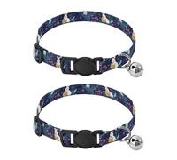 Easter Bunny Trees Dog Collars for Small Dogs Quick Release Buckle Girl & Boy Dog Collars 2 Pcs