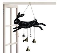 Easter Bunny Wind Chime Decor, Wind Chime for Children, Cute Wind Chimes with Fox and, Easter Decoration, Wind Chime, Outdoor Decoration, Metal Wind Chime, for Family Maciun