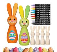 Easter Bunny Wood | Seasonal Decor,Unfinished Easter Bunny to Paint,for Kids Teens Adults Art Teachers Home Gatherings School Projects Mantel Office Desk Bookshelf Living Room