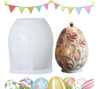 Easter Candle Mold, Easter Silicone Mould - Silicone Egg Candle Mould for Melting,Art Spring Home Decoration for Modelling the G