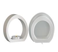 Easter Candle Mold - Silicone Flexible 10.4x4.28x12.1cm | Rabbit Egg-Shaped Holder for Plaster Epoxy Wax Clay | DIY Holiday Craft Mold for Home Room Decoration and Creative Projects