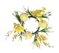 Easter Candle Wreaths - Decorative Candle Holder Ring - Spring Candle Ring Wreaths, Artificial Easter Candle Holder Ring, Candle Wreaths for Easter Holiday