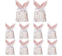 Easter Candy Bags, 10 Pieces with Drawstring For, Bags with Rabbit Ears for Easter Sweets, Birthday Weddings, Celebrations, Holidays, Family Gathering