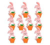 Easter Candy Boxes | 10 Pieces Packaging Boxes | Easter Boxes with Carrot Hugging Rabbit Design - For Celebrating Spring Events