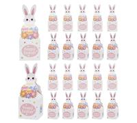 Easter Candy Boxes - 7.7 Inches Paper Bunnies | 24 Pieces Spring Decoration, Bunny Candy Boxes + Fun Treats For Kids, Boys, Girls, Family, School, Birthday, Easter Party Supplies
