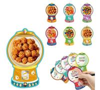 Easter Candy Cards for Kids,18/36PCS Easter Greeting Card Set with Plastic Dome,Funny Bubble Gum Machine Valentine Candy Holder Cards for School Activities Prize Party Favor Exchange Gifts