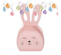 Easter Candy - Cute Bunny Spring Decoration Container, Bunny Candy Storage Organizer, Holiday Table Gift Holder with Lid Handle Design